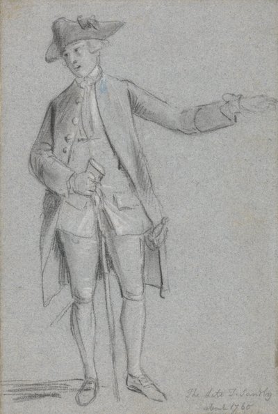 Porträt von Thomas Sandby, R.A., dem Bruder des Künstlers von Paul Sandby